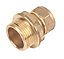 Plumbsure Compression Straight Coupler (Dia)15mm (Dia)19.05mm 15mm