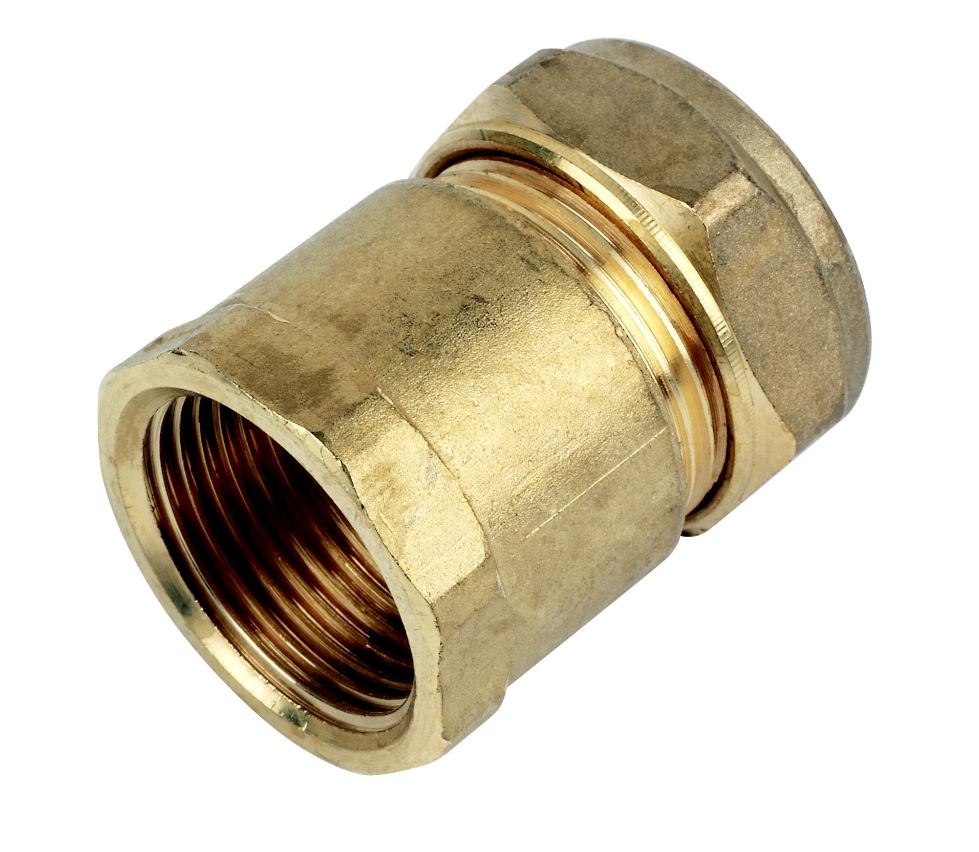 Plumbsure Compression Straight Coupler (Dia)22mm (Dia)19.05mm 22mm