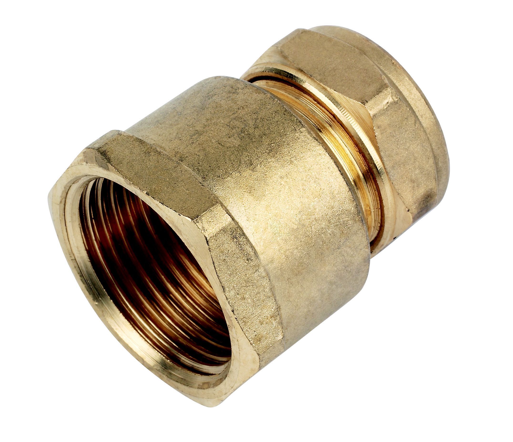 Plumbsure Compression Straight Coupler (Dia)22mm (Dia)25.4mm 22mm
