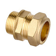 Plumbsure Compression Straight Coupler (Dia)22mm x 19.05mm