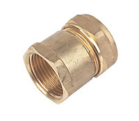 Plumbsure Compression Straight Coupler (Dia)28mm (Dia)25.4mm 28mm