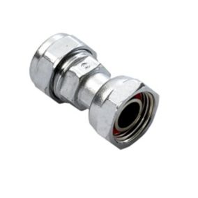 Plumbsure Compression Tap connector 15mm x ½" (L)48mm