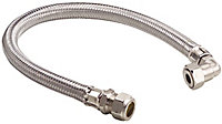 Plumbsure Compression Tap connector 15mm x ½" (L)500mm
