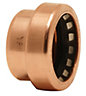 Plumbsure Copper Push-fit End cap (Dia)22mm