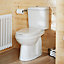 Plumbsure Falmouth White Close-coupled Toilet with Soft close seat