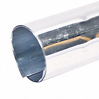 Plumbsure Radiator Chrome effect Pipe sleeve (Dia)15mm, Pack of 10