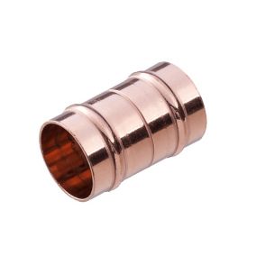 Plumbsure Solder ring Coupler (Dia)10mm 10mm, Pack of 2