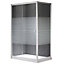 Plumbsure Striped Universal Rectangular Shower enclosure with Sliding door (W)120cm (D)76cm