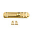 Polished Brass Straight Door bolt H 32094 (L)152mm (W)30mm