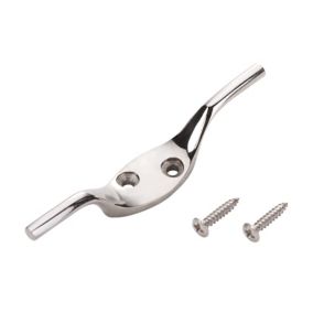 Polished Nickel-plated Brass Cleat hook (L)75mm
