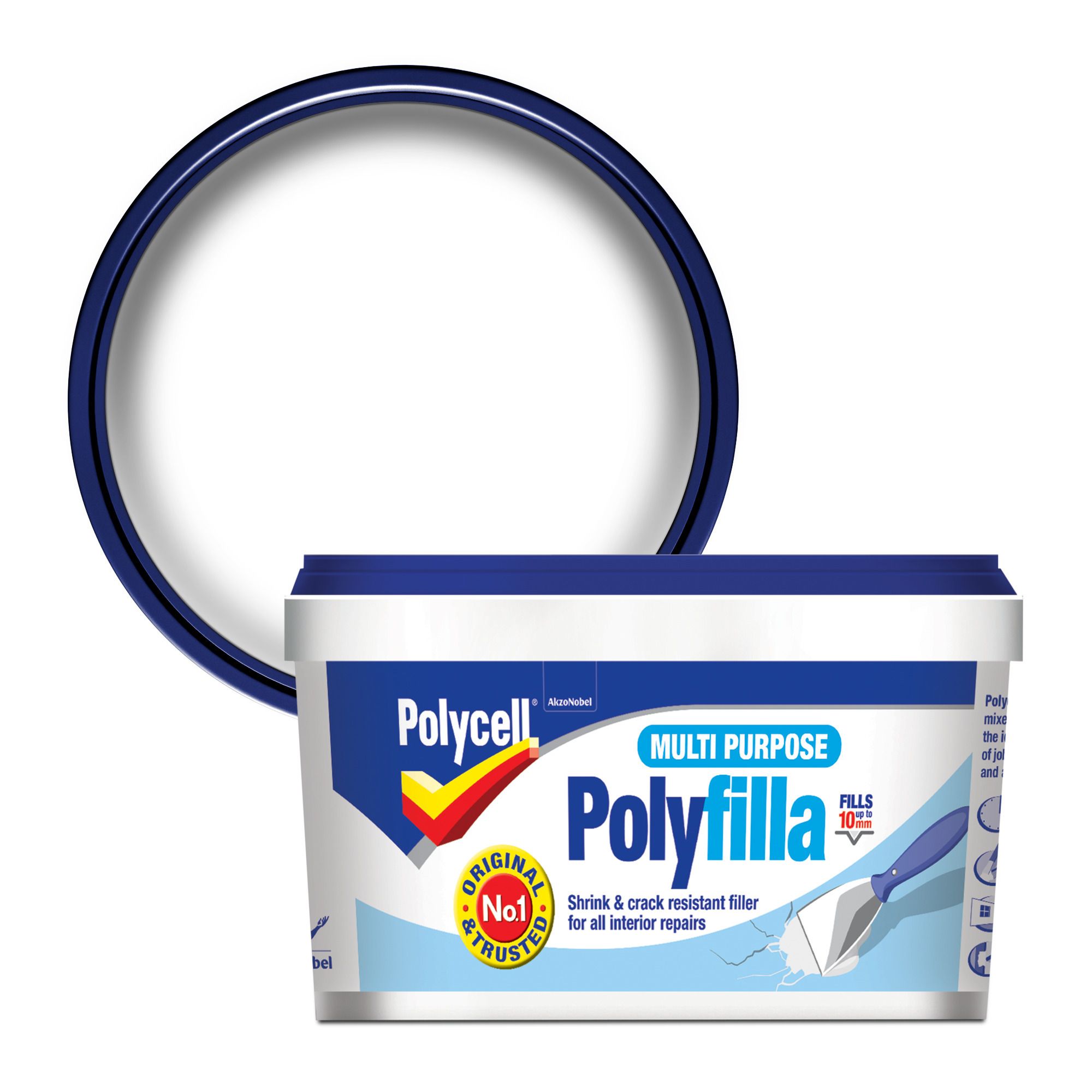 Polycell Grey Ready mixed Filler, 0.6kg