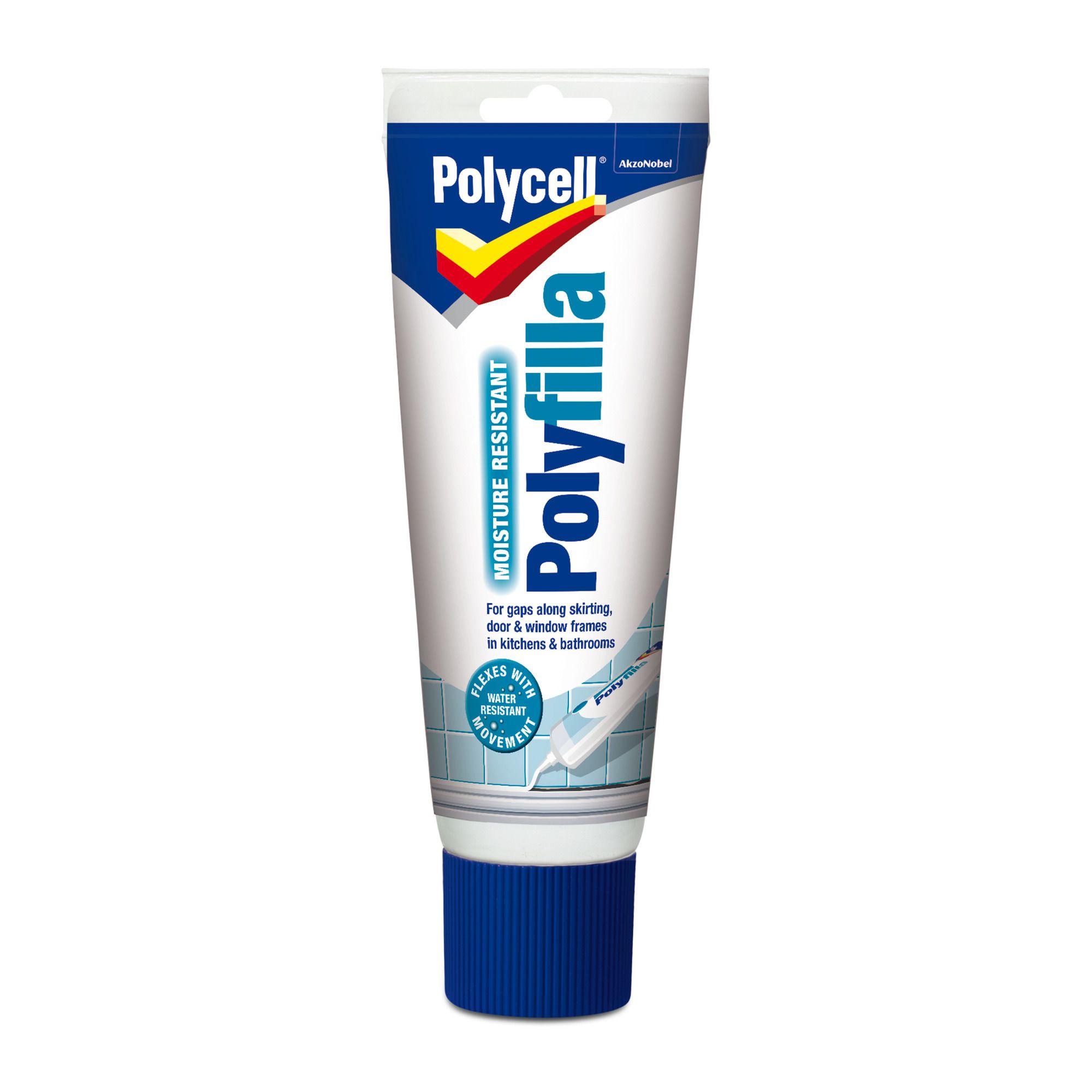 Polycell Kitchen & Bathroom White Ready mixed Filler, 0.33kg