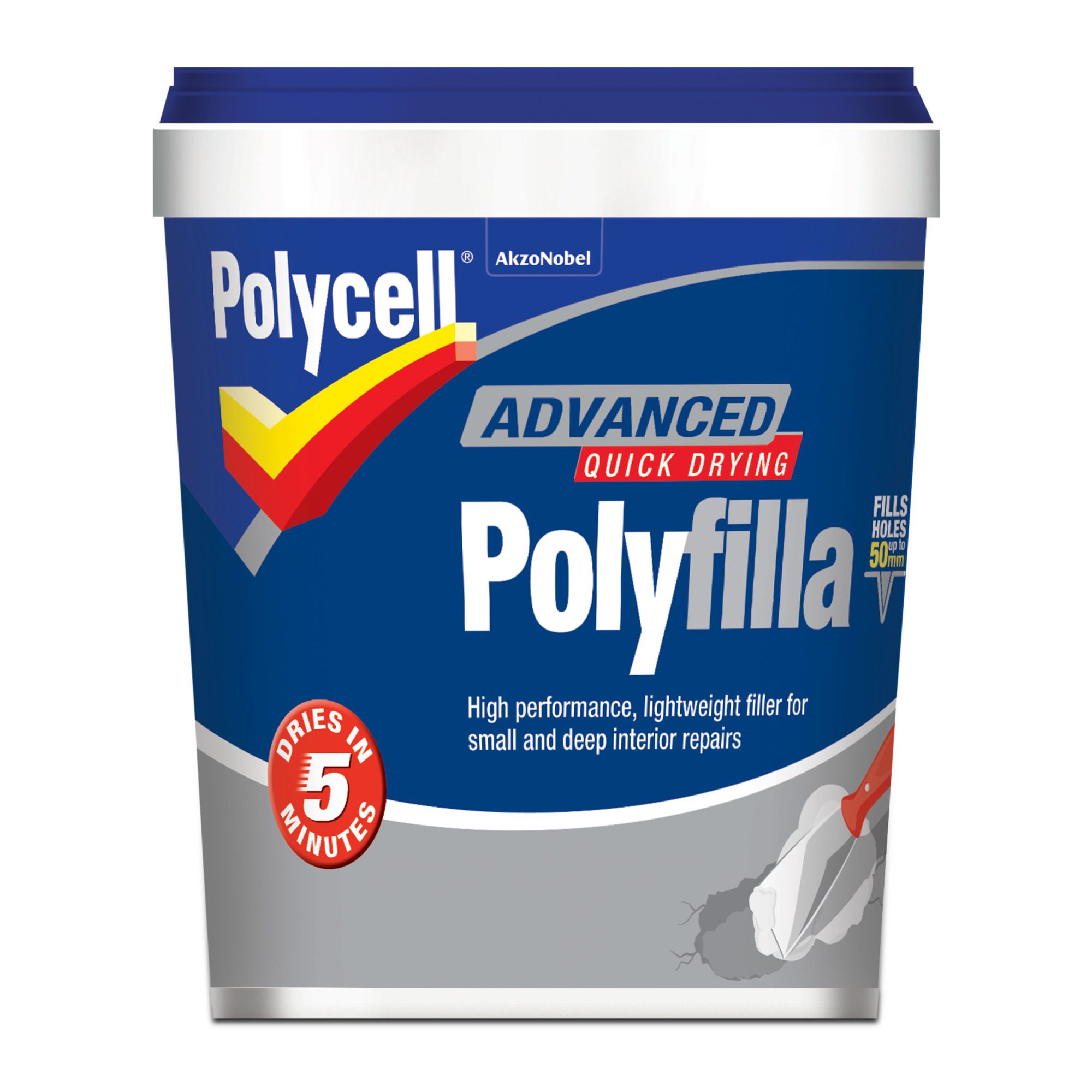 Polycell White Ready mixed Filler, 0.6kg