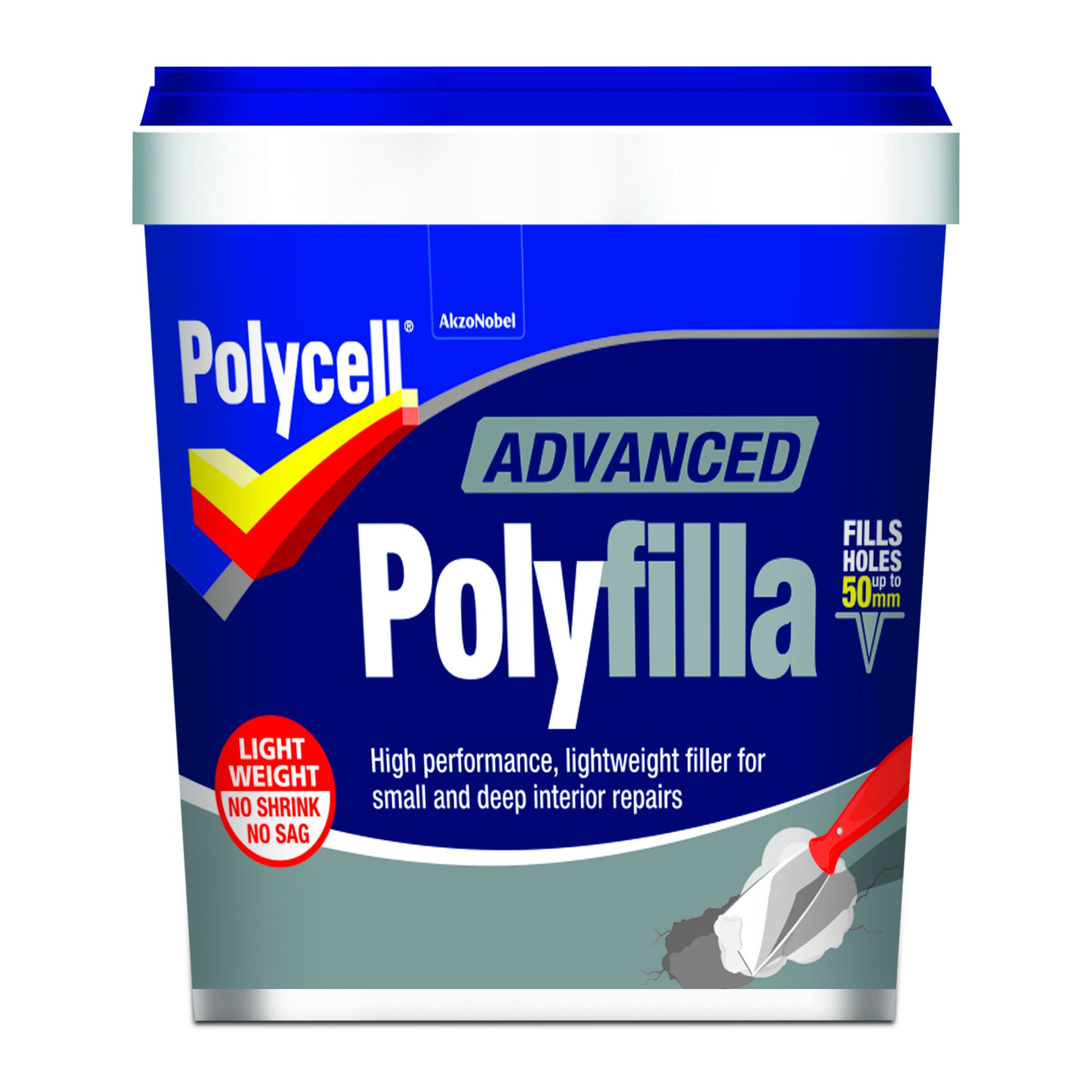 Polycell White Ready mixed Powder Filler, 0.45kg