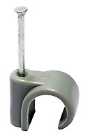PolyPlumb Metal & plastic Pipe clip PB2215V2 (Dia)15mm, Pack of 20