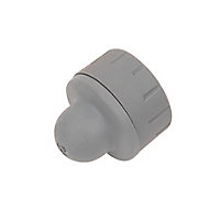 PolyPlumb Plastic Push-fit Blanking cap (Dia)10mm, Pack of 2