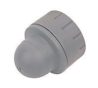 PolyPlumb Plastic Push-fit Blanking cap (Dia)15mm, Pack of 10