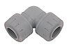 PolyPlumb Push-fit 90° Pipe elbow (Dia)15mm 15mm, Pack of 10