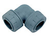 PolyPlumb Push-fit 90° Pipe elbow (Dia)22mm 22mm