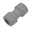 PolyPlumb Push-fit Straight Coupler (Dia)15mm 15mm, Pack of 10