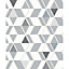 Porana Grey & white Scandinavian Textured Wallpaper