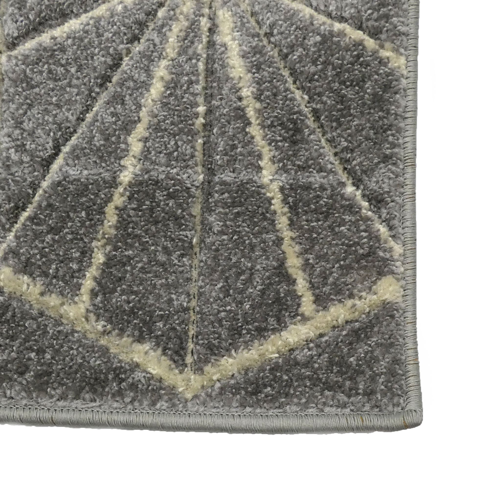Portland Grey Geometric Rug 150cmx80cm
