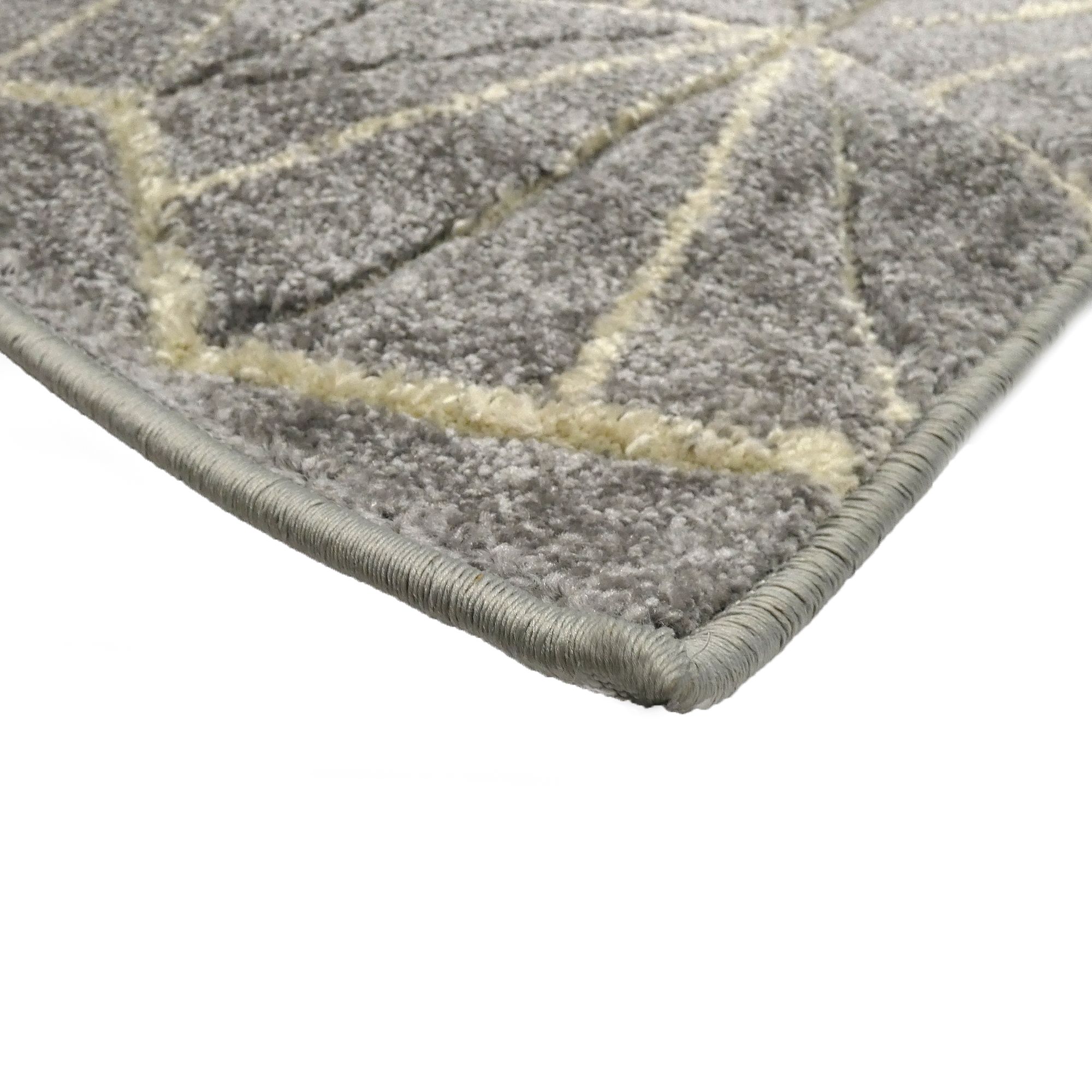 Portland Grey Geometric Rug 150cmx80cm
