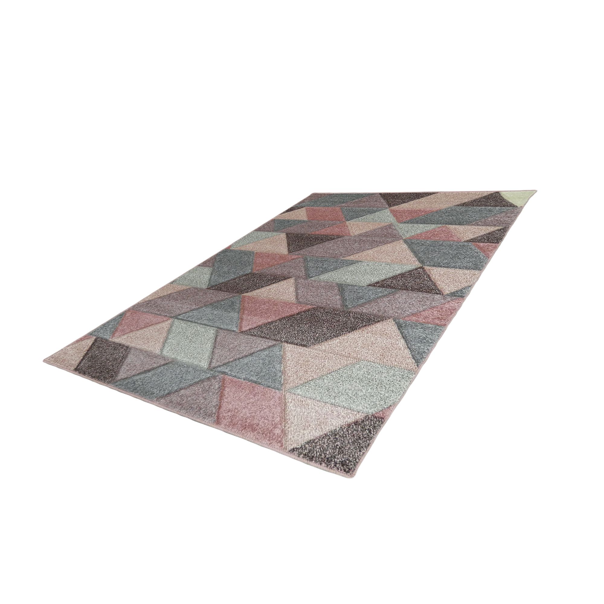Portland Multicolour Geometric Rug 150cmx80cm