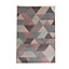 Portland Multicolour Geometric Rug 170cmx120cm