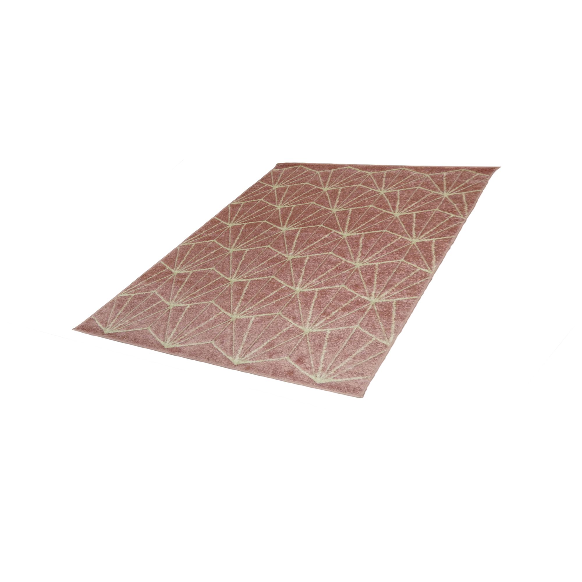 Portland Pink Geometric Rug 170cmx120cm