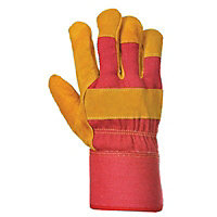 Portwest Cow split leather & fleece Rigger Gloves, X Large