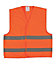 Portwest Orange Hi-vis waistcoat, Small