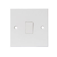 Power Pro White 13A 2 way 1 gang Standard Light Switch, Pack of 5