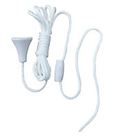 Power Pro White Plastic & string Light pull