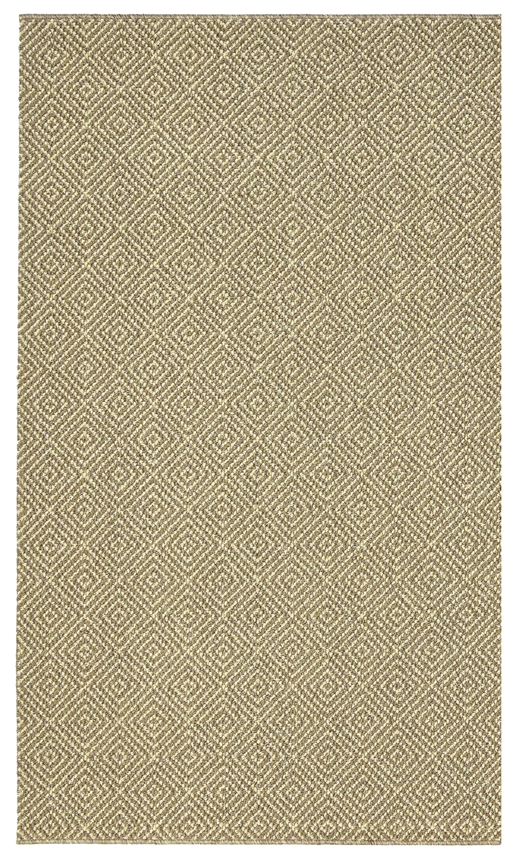 Prague Beige Diamond Heavy duty Mat, 140cm x 80cm