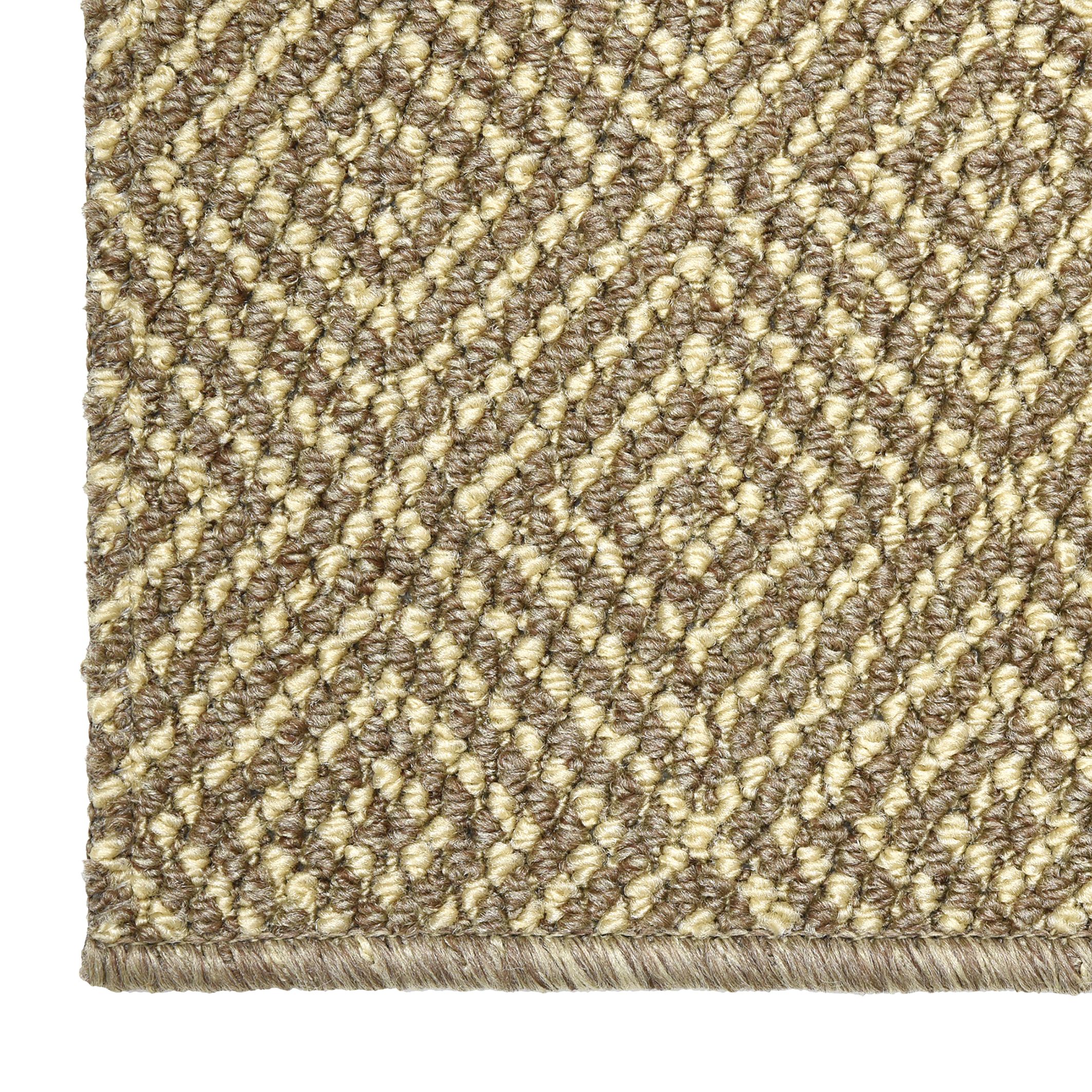 Prague Beige Diamond Heavy duty Mat, 140cm x 80cm