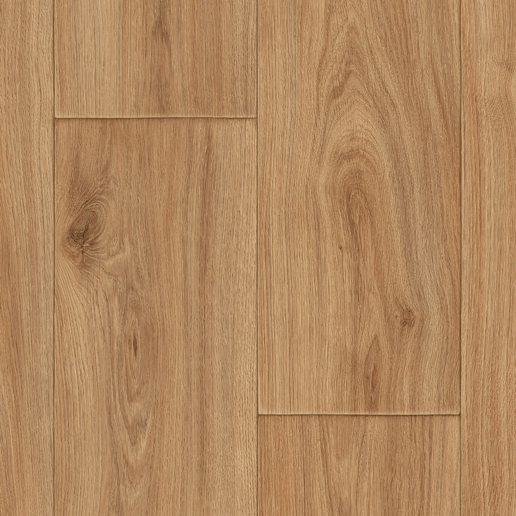 Precut Blond oak Natural Wood effect Sheet vinyl, 6m²