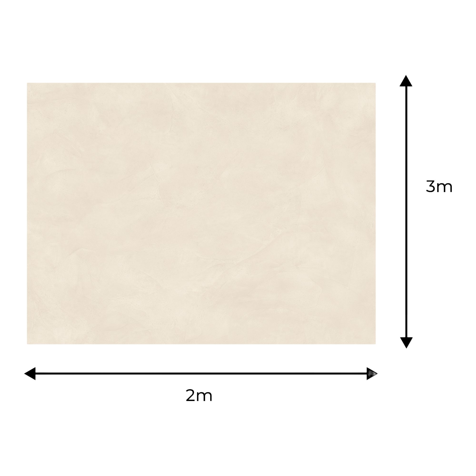 Precut Light beige Natural Concrete effect Sheet vinyl, 6m²