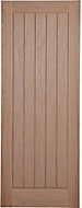 Prefinished Cottage Oak veneer Internal Door, (H)1981mm (W)762mm (T)35mm