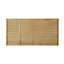 Premier Lap Pressure treated 3ft Wooden Fence panel (W)1.83m (H)0.91m, Pack of 3