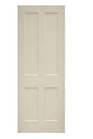 Premium Painted 4 panel White Oak veneer Internal Door, (H)1981mm (W)686mm (T)35mm
