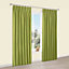 Prestige Chlorophyll Plain Lined Pencil pleat Curtains (W)167cm (L)183cm, Pair