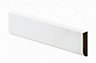 Primed White MDF Bullnose Skirting board (L)2.1m (W)44mm (T)14.5mm, Pack of 5