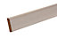Primed White MDF Bullnose Skirting board (L)2.1m (W)44mm (T)14.5mm