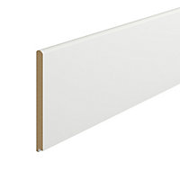 Primed White MDF Rolled edge Window board, (L)2.1m (W)244mm (T)25mm