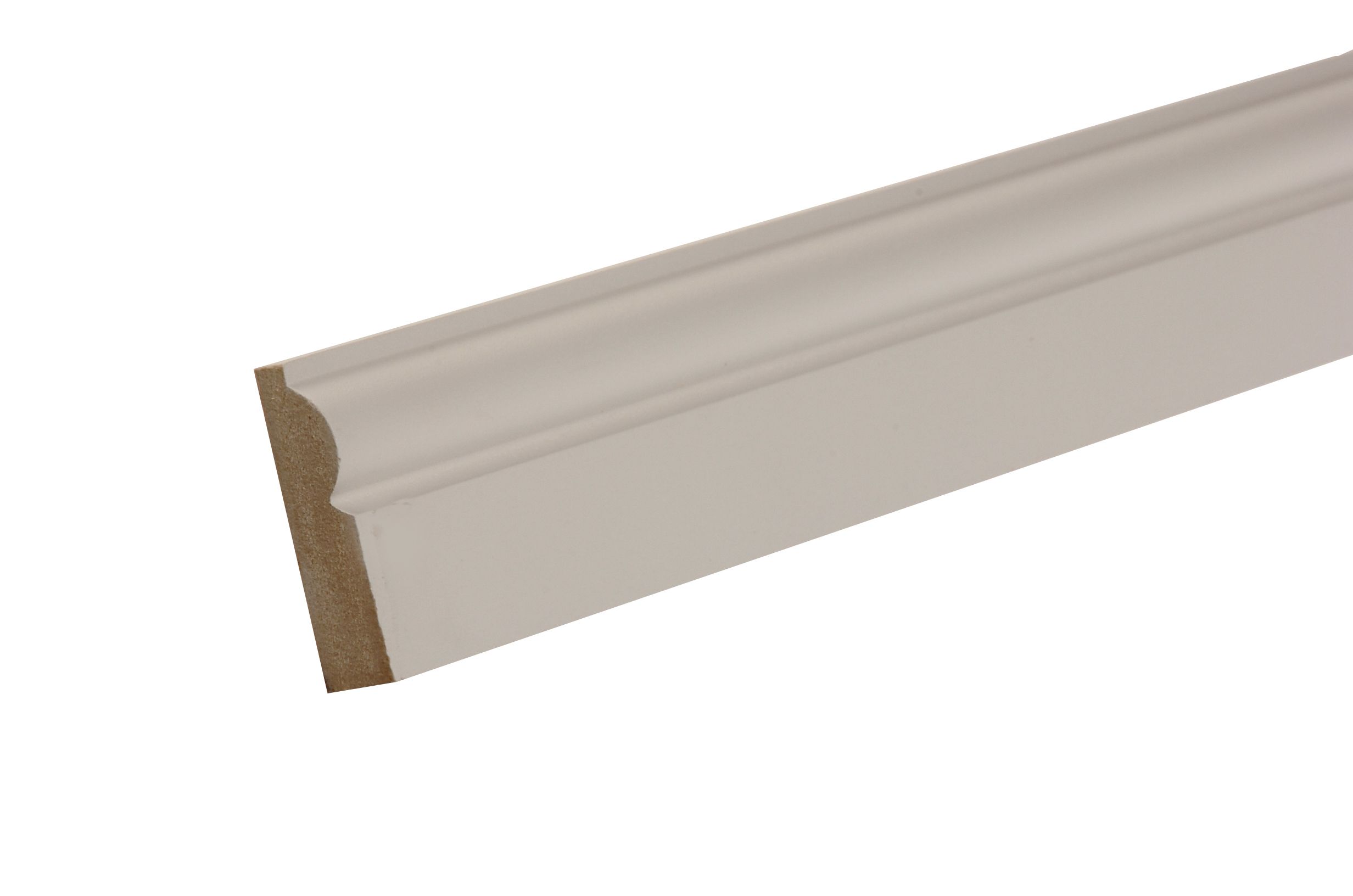 Primed White MDF Torus Architrave (L)2.1m (W)69mm (T)18mm, Pack of 5