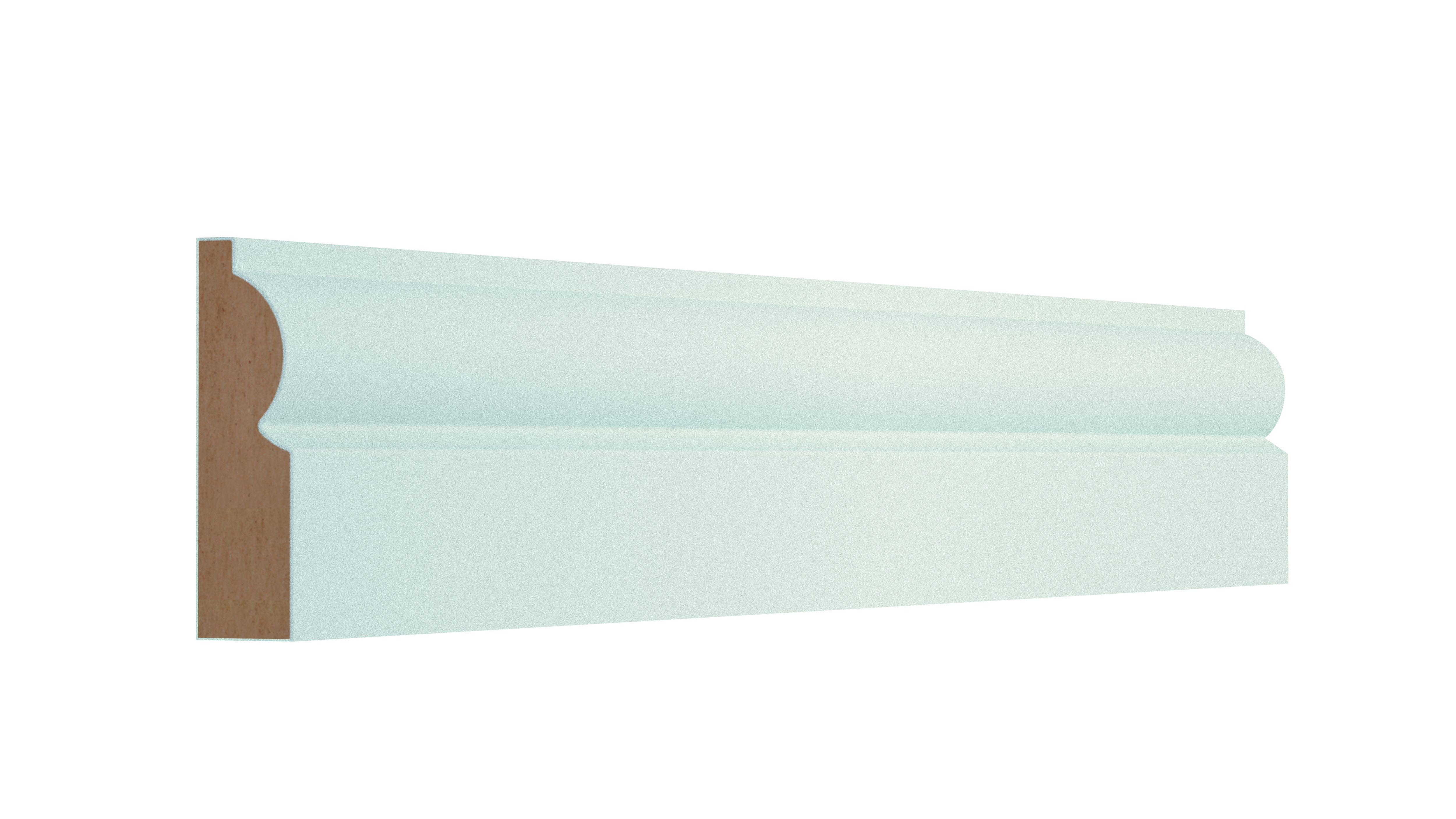 Primed White MDF Torus Architrave (L)2.1m (W)69mm (T)18mm