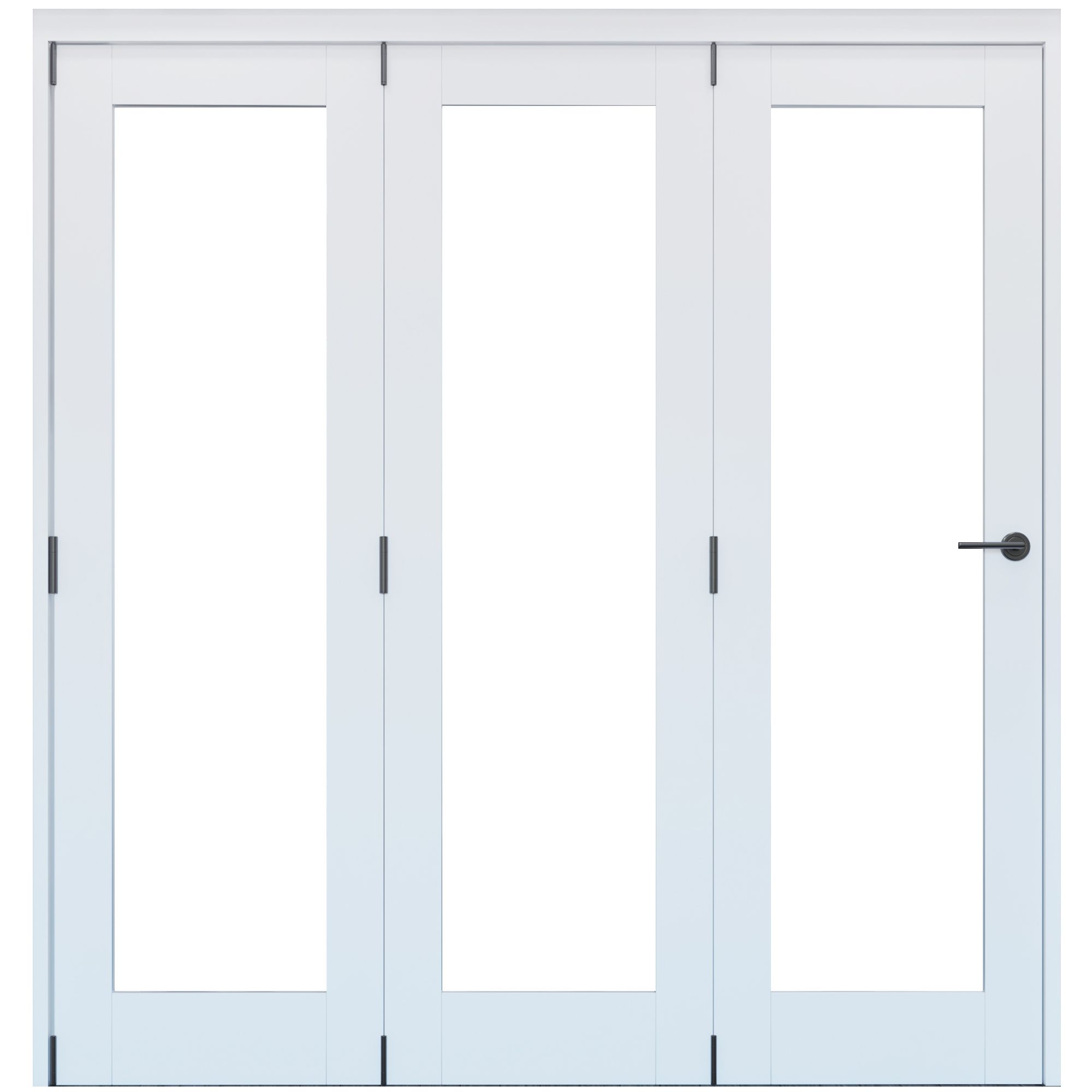 Primed White Softwood Internal Bi-fold Door set, (H)2060mm (W)1673mm