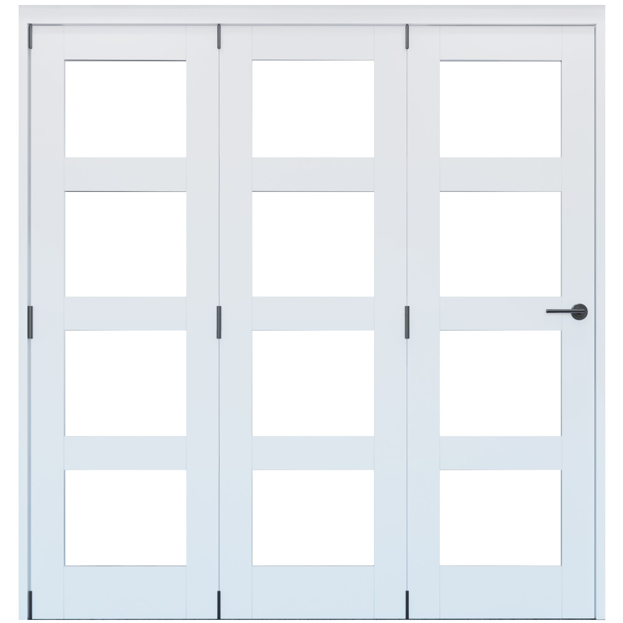 Primed White Softwood Internal Bi-fold Door set, (H)2060mm (W)1673mm