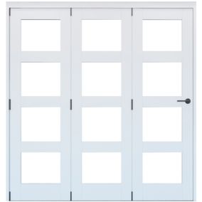 Primed White Softwood Internal Bi-fold Door set, (H)2060mm (W)1673mm